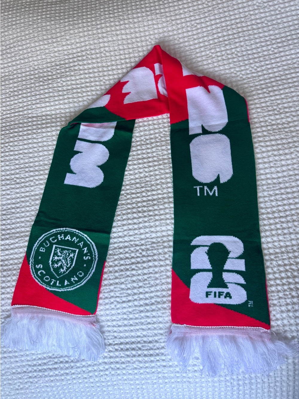 Buchanan’s Scotland FIFA World Cup 2026 Knit Fan Scarf Official Soccer
